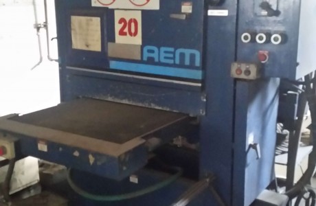 AEM belt grinder width 600 mm, including chips exhauster