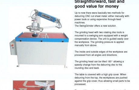 LOEWER deburring and edge rounding machines